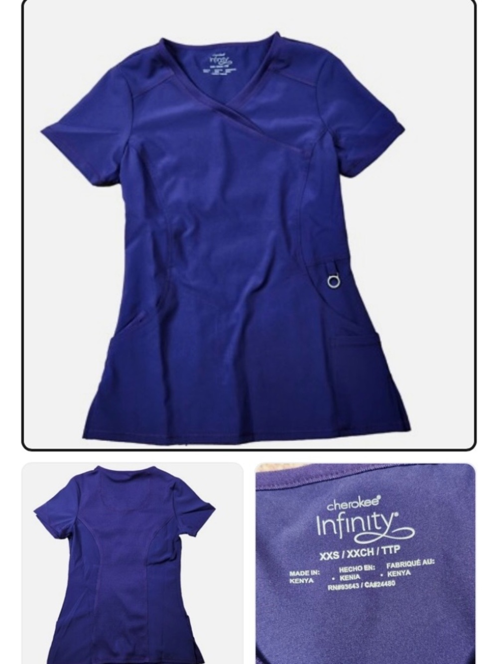 Infinity Cherokee woman scrub top